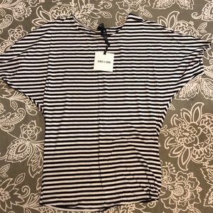 Agnes & Dora dolman short sleeve black white. NWT